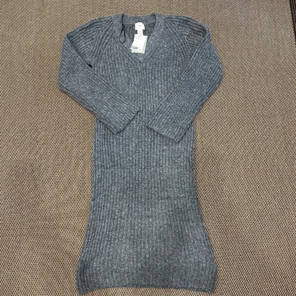 H&M RIB KNIT MIDI DRESS SIZE MEDIUM - Picture 3 of 5